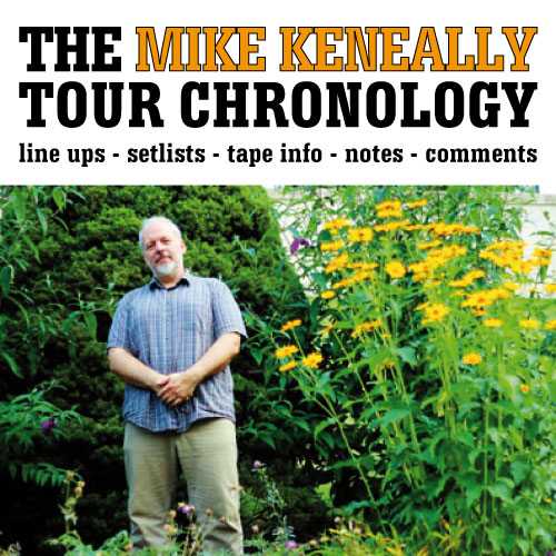 The Mike Keneally Tour Chronology