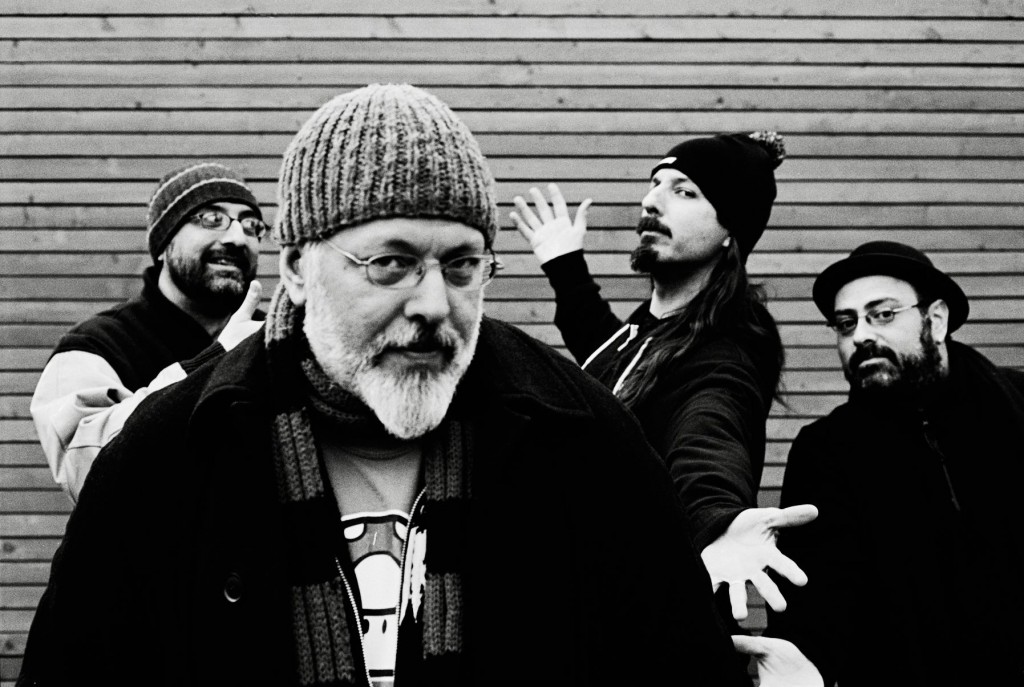 The Mike Keneally Band - (l. to r.) Rick Musallam (guitar/backing vocals), Mike Keneally (guitar/keys/vocals), Bryan Beller (bass)Joe Travers (drums) - photo: Tore Kersten