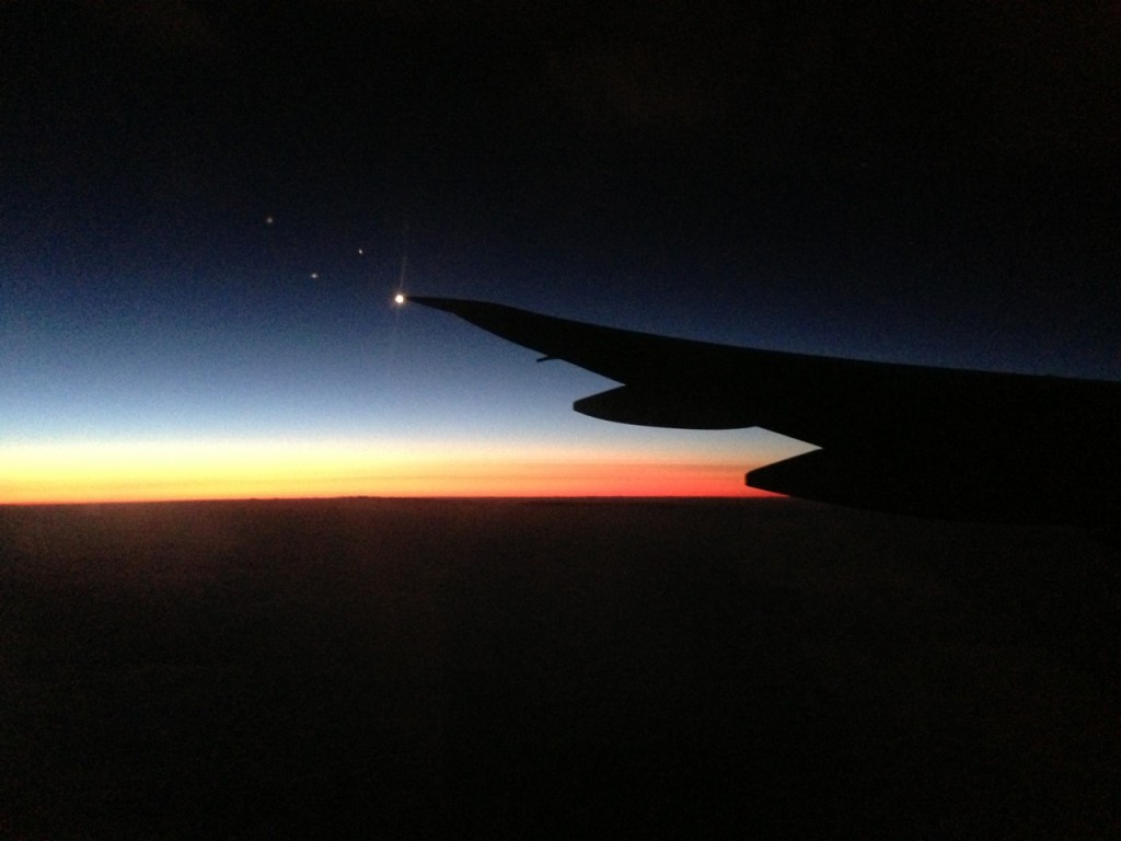 Flying into Auckland