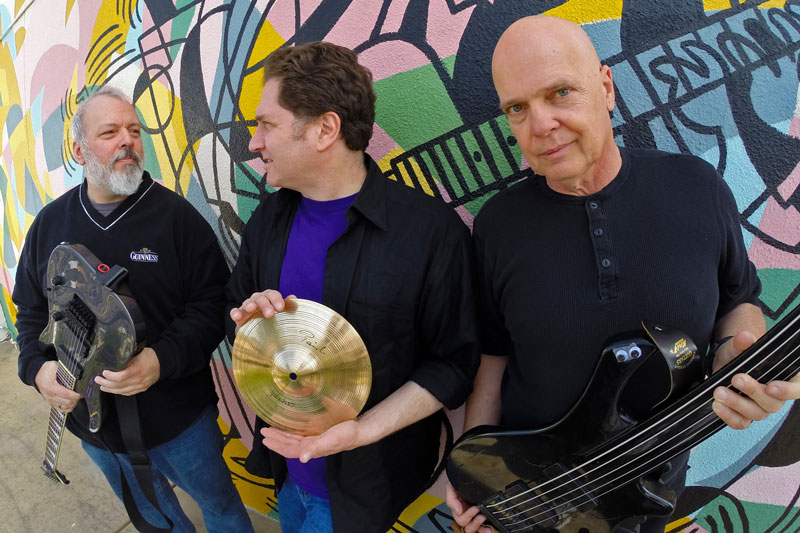 Me at left, Gregg Bendian in the middle, and Doug Lunn at right, during a photo shoot in Leucadia, CA on March 18, 2014 at 11:45am.