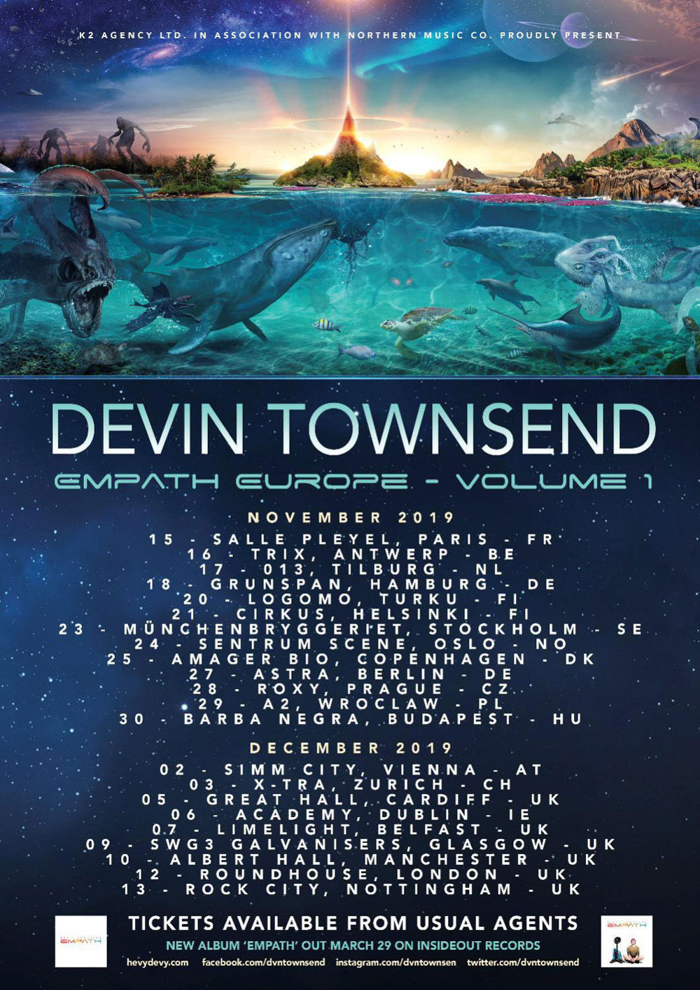 Devin Townsend Empath Europe - Volume 1