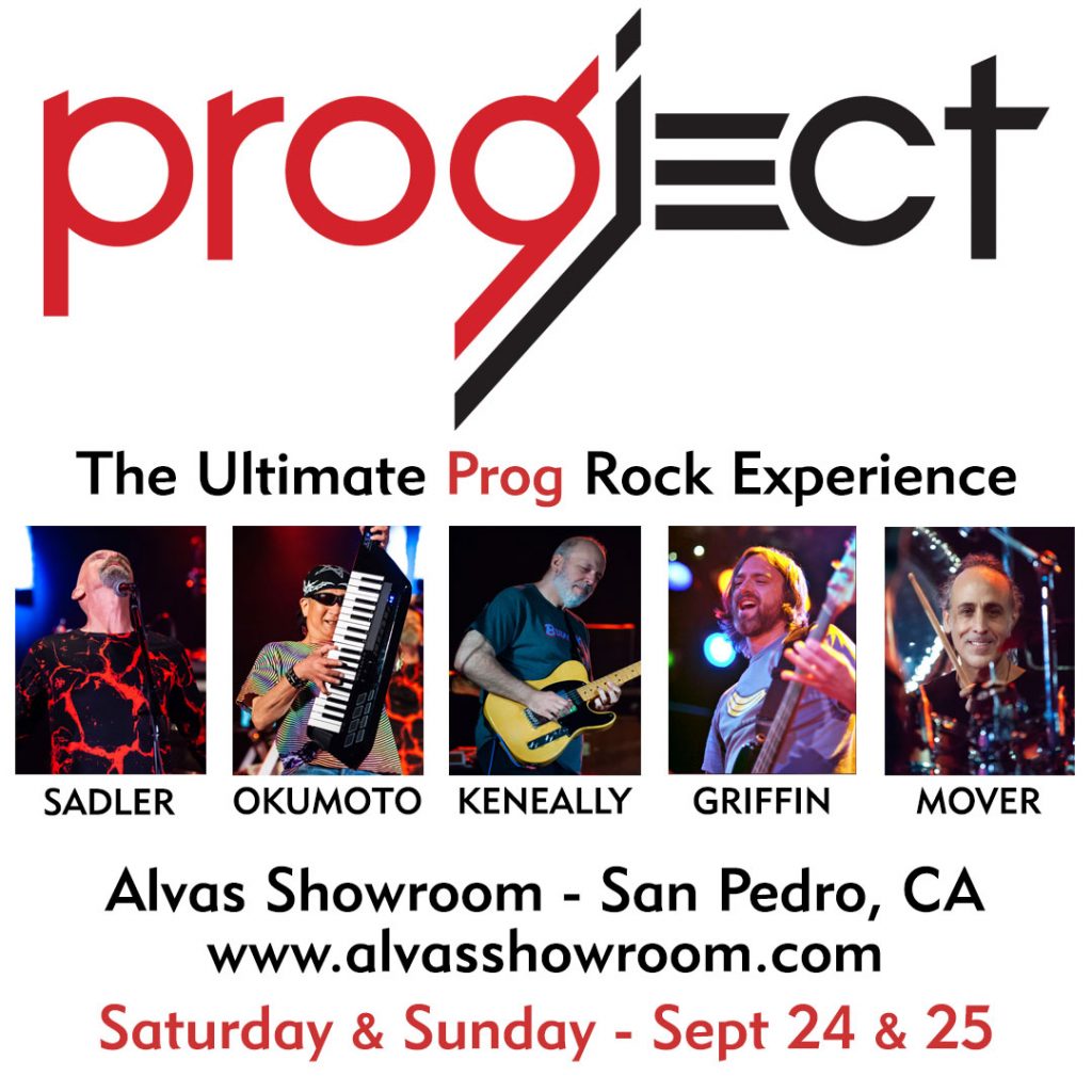 Progject at Alvas in San Pedro this weekend, Sep. 24 and 25