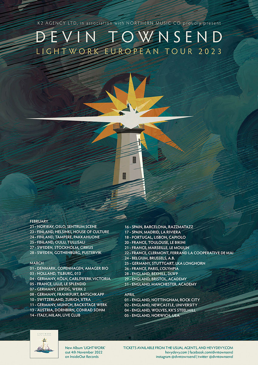 Devin Townsend’s Lightwork European Tour – I’ll Be There, I Will Be There